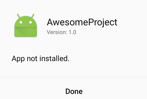 Android App wurde nicht installiert