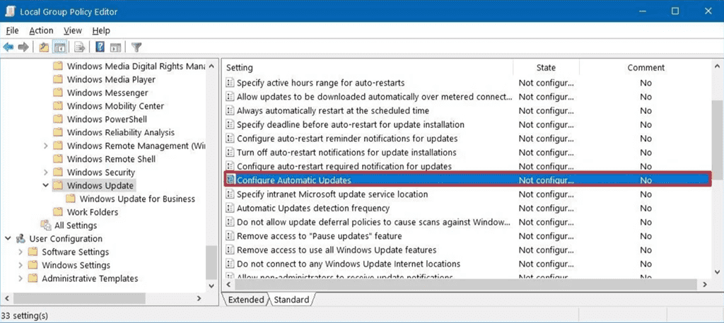 Automatische Updates auf Windows 10 konfigurieren