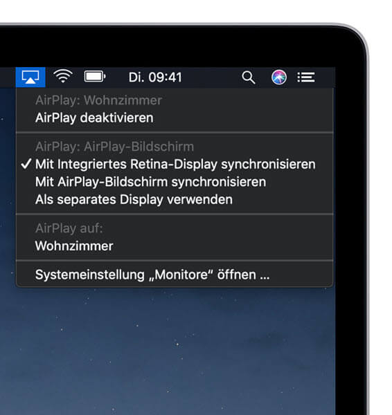 iPad als den zweiten Bildschirm verwenden SideCar