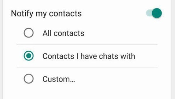 WhatsApp-Kontakte nach dem Wechseln der Nummer