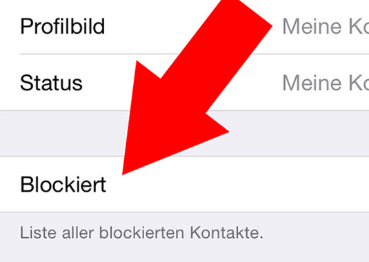 WhatsApp Kontakte blockieren